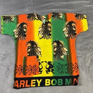 Bob Marley All Over Print Unisex Top‎ Shirt Reggae Music Jamaica Festive Concert